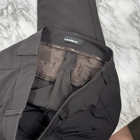 Cambio Chocolate Brown Equestrian Style Zip Ankle Dress Pants Breeches Old Money - Picture 3 of 13